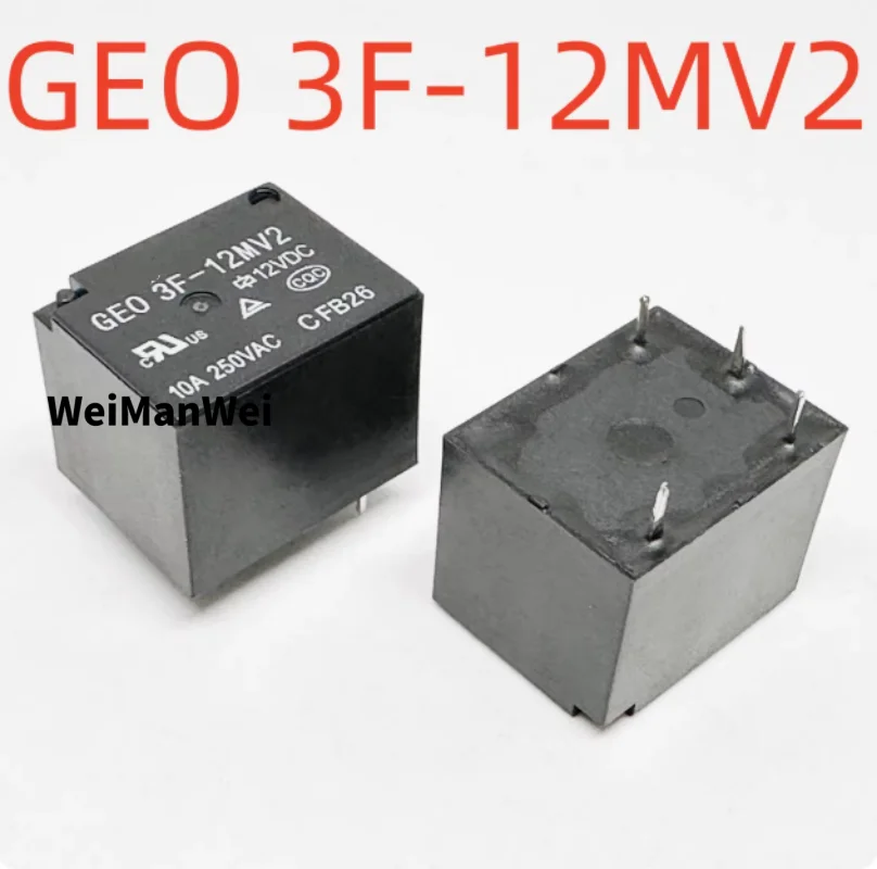 15 piezas de relés nuevos de 4 pines para electrodomésticos Geo 3F-12Mv2; T73A