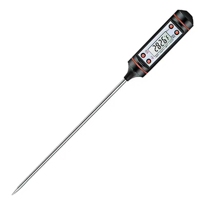 Food Thermometer Digital Real-Time Reading Meat And Beverage Thermometer for Cooking BBQ Deep Fry Electronic Kitchen Thermometer