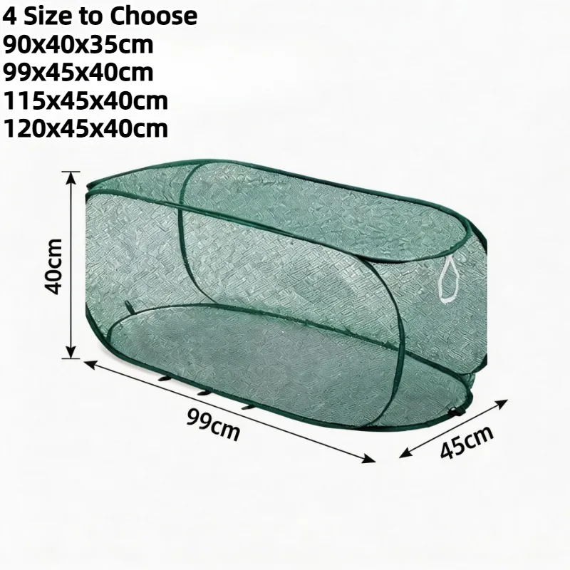 Foldable Plant Sunshade Protector Mesh Cover Against Bird Plant Net Cover Raised Bed with Zipper Door for Protecting Vegetable