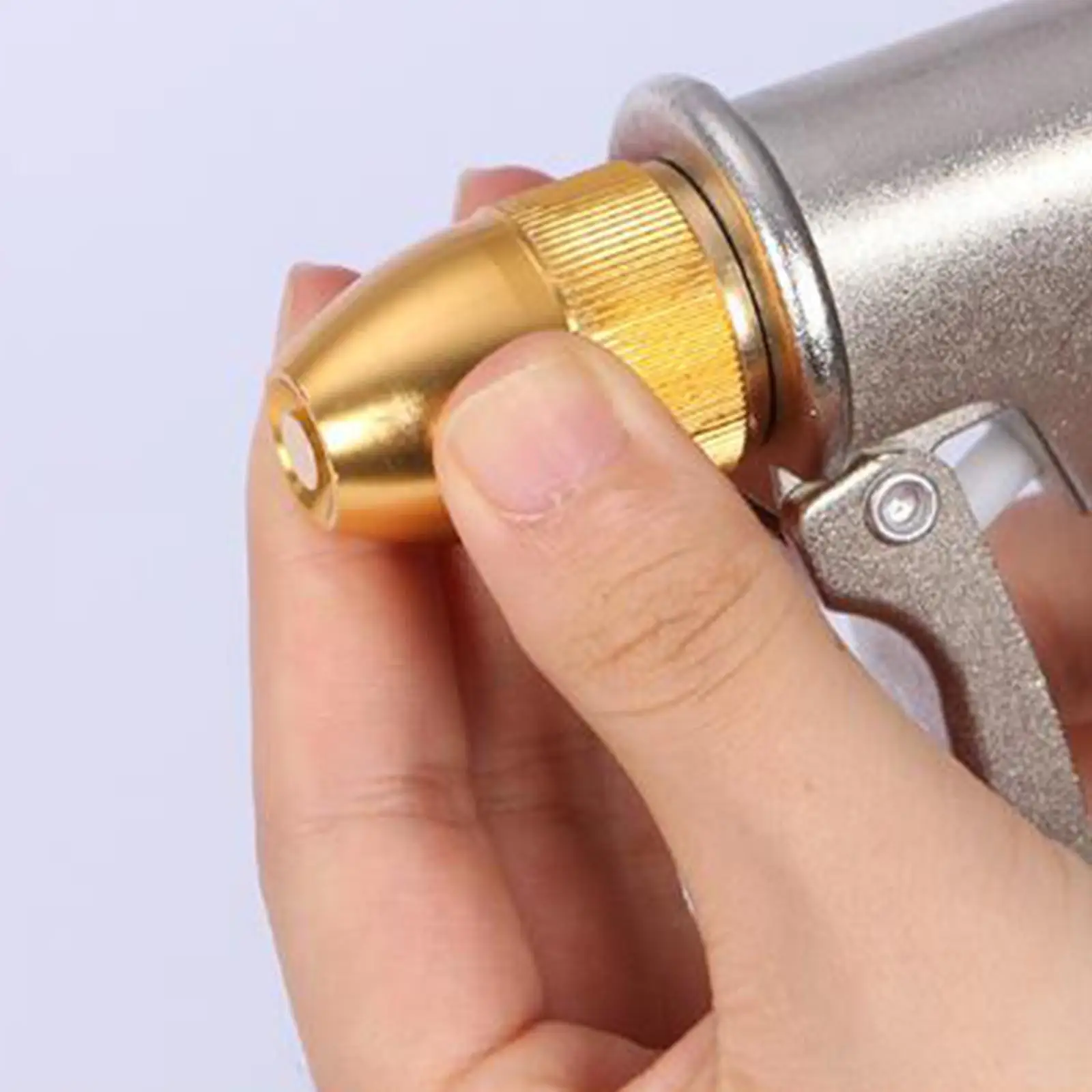 Handheld High Pressure Metal Garden Hose Sprayer Adjustable Jet Water Nozzle for Washing Cars and Lawns