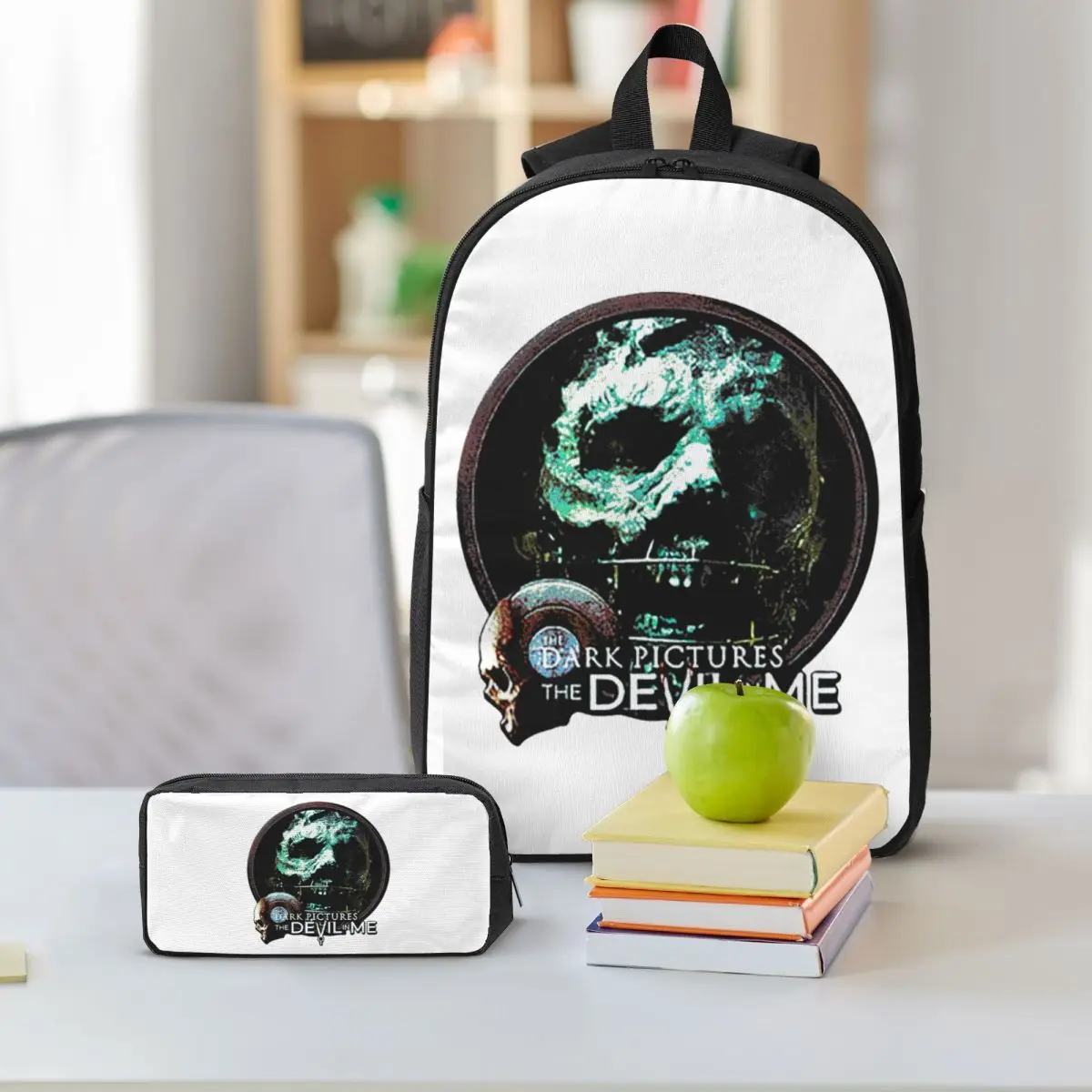 The Dark Pictures Anthology Game Backpack Student BookBag School Bag Computer Shoulder Bags 3ps Insulated Lunch Bag Pencil Case
