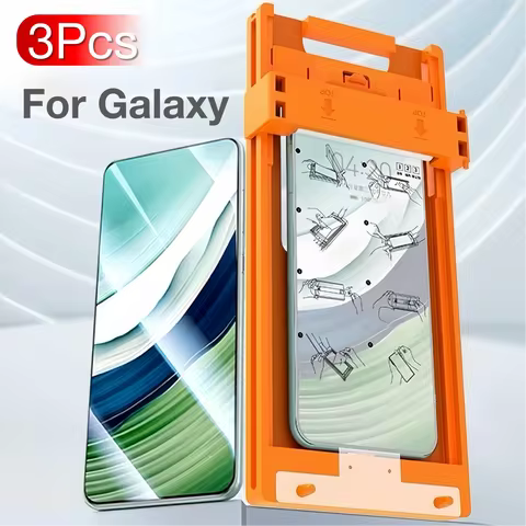 3Pcs For Samsung Galaxy S25 S23 Ultra S24 S22 S21 Note 20 Screen Protector No Dust Positioning With Kit, Not Tempered Glass