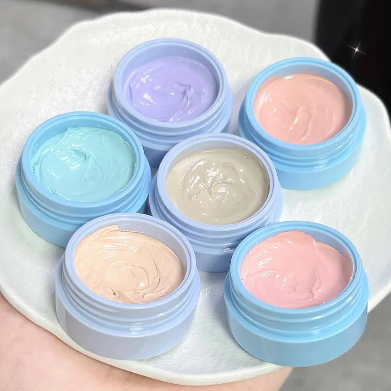 6 ألوان تحديد الوجه أحمر الخدود كريم بيرليسسينت لومينيزر مقاوم للماء متعدد الأغراض الوجه المنور سطع ماكياج #6