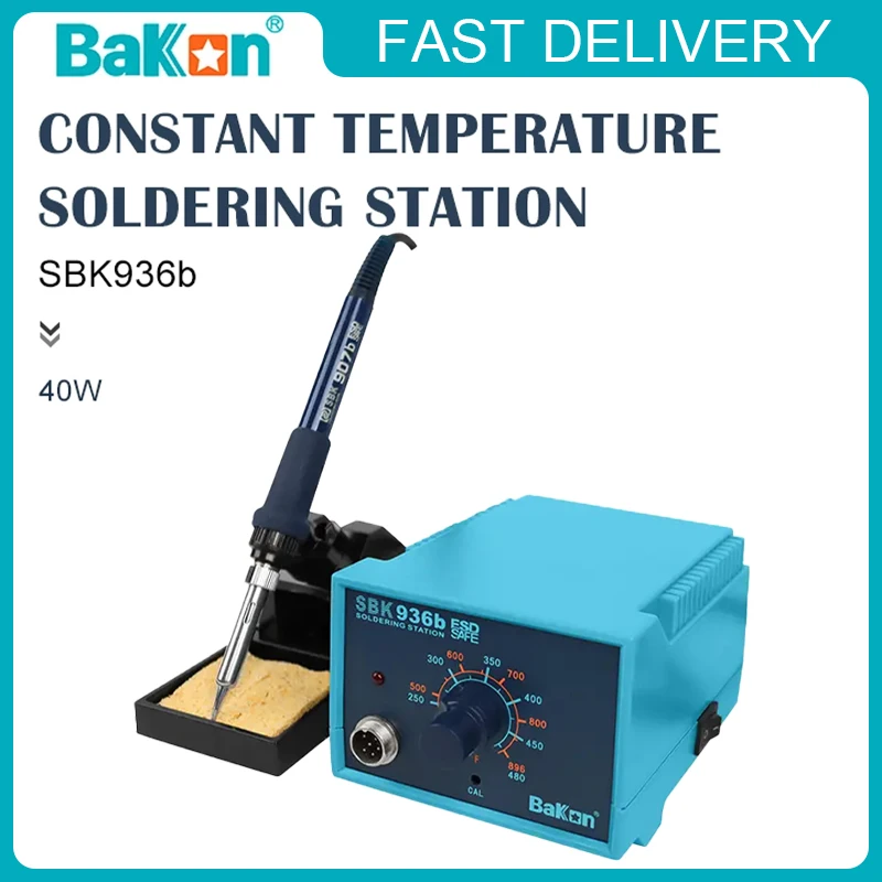 Bakon SBK936b High-Efficiency Constant-Temperature Soldering Station Rapid Heating up 40W Constant-Temperature Soldering Station