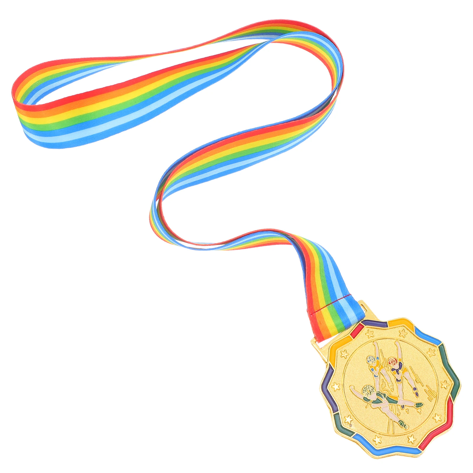 

Children Skating Medals Gold Metal Alloy First Place Award Prize Kids Competition Game Decor Winter Sports Theme Lightweight