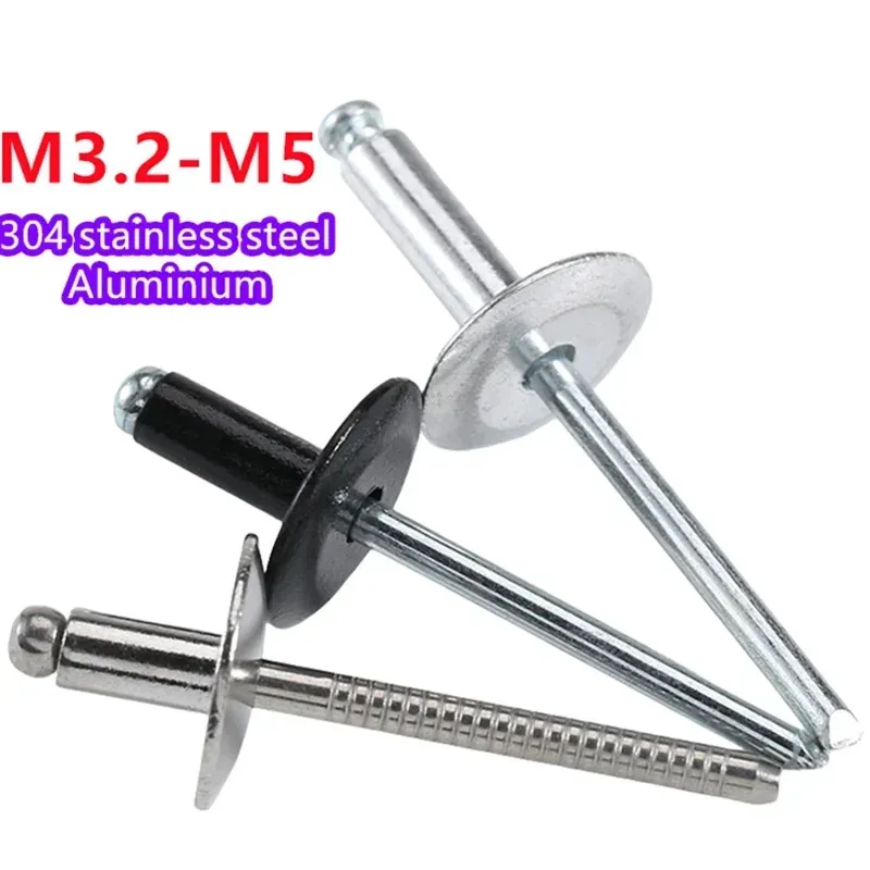 

304Stainless Steel Aluminium Round Head Pop Open Hollow Blind Rivets Nail Pop Rivet For Furniture Car Aircraft