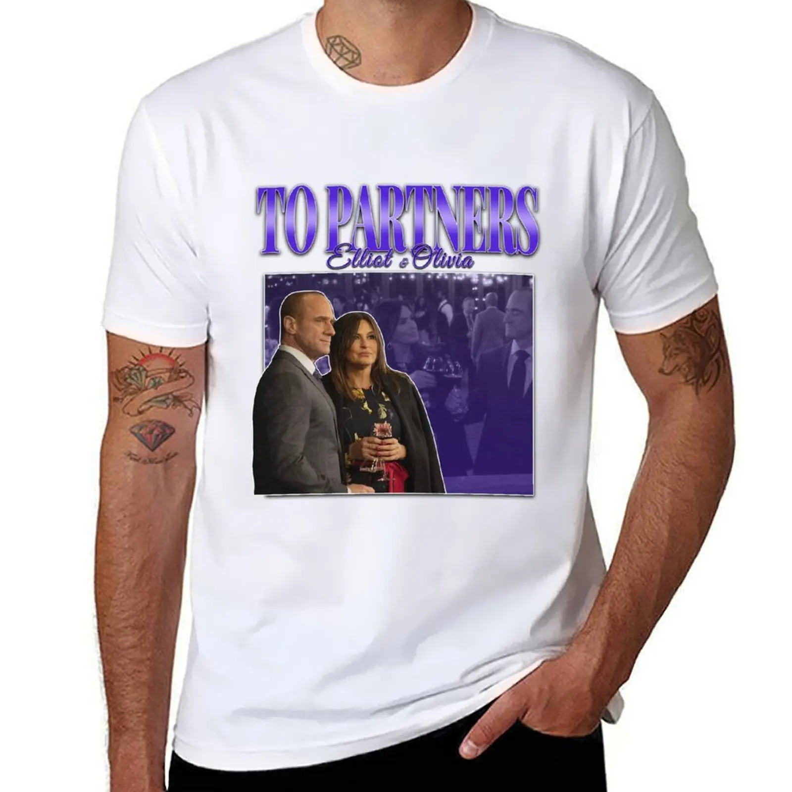 To Partners Eo Bensler Olivia Benson Elliot Stabler 90S Inspired Vintage Homage…