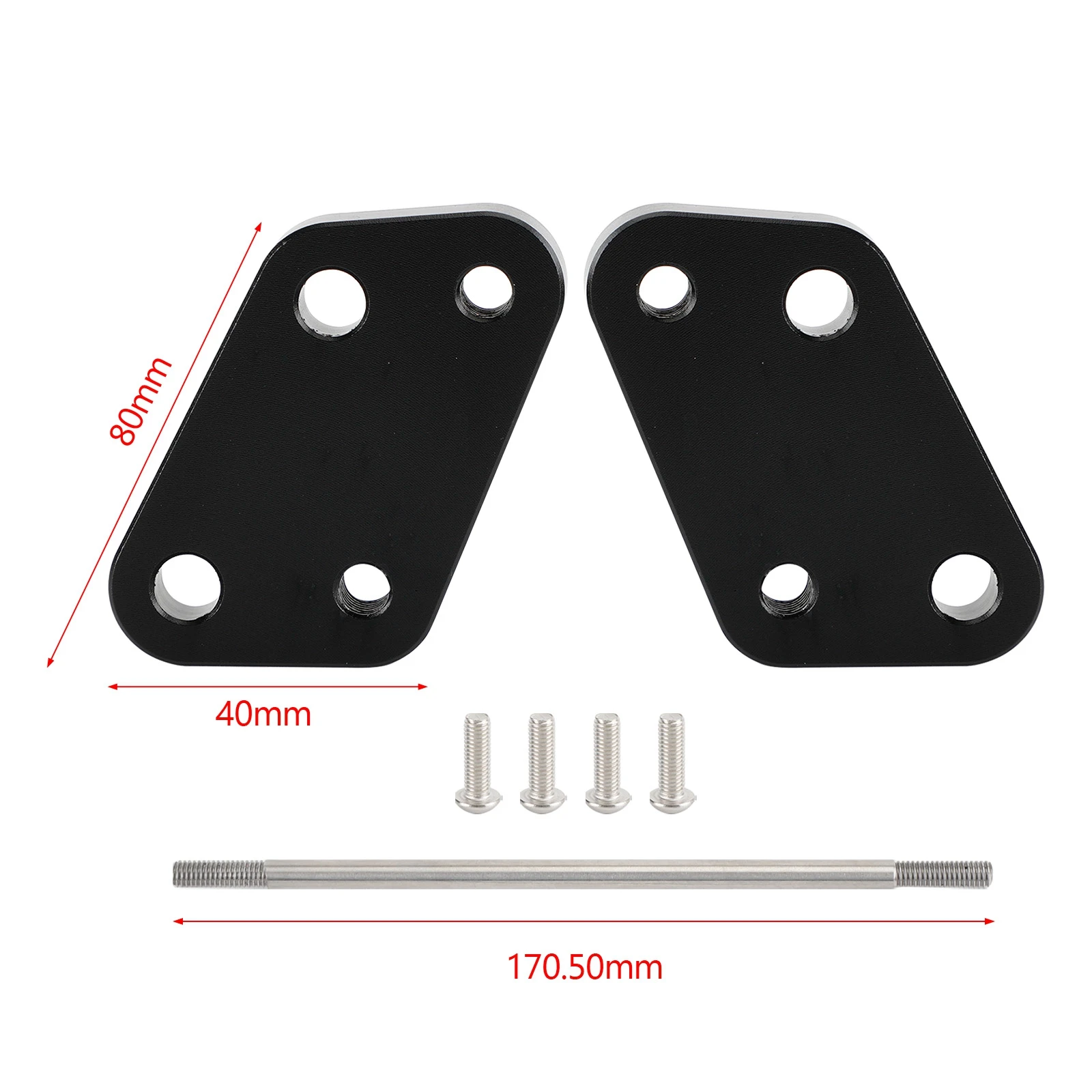 Topteng FOOTPEG OFFSET PLATE KIT FOR SUZUKI GIXXER250 SF250 ED22B 2020 2021 2022 NEW Motorcycle Accessories