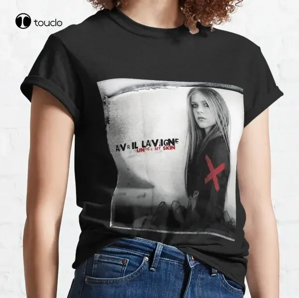 Avril Lavigne - Under My Skin Classic T-Shirt Tee Shirt Womens Crewneck Tshirt Fashion Tshirt Summer New Popular Streetwear