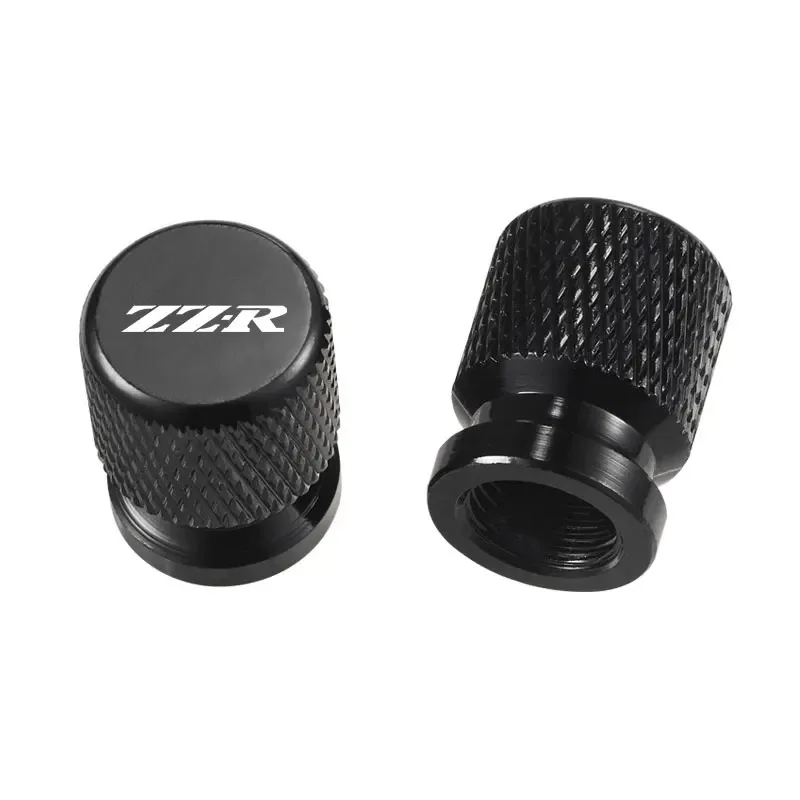 2 قطعة دراجة نارية CNC الألومنيوم الإطارات صمام منفذ الهواء الجذعية غطاء قبعات لكاواساكي ZZR250 ZZR 1400 1200 600 zzr1400