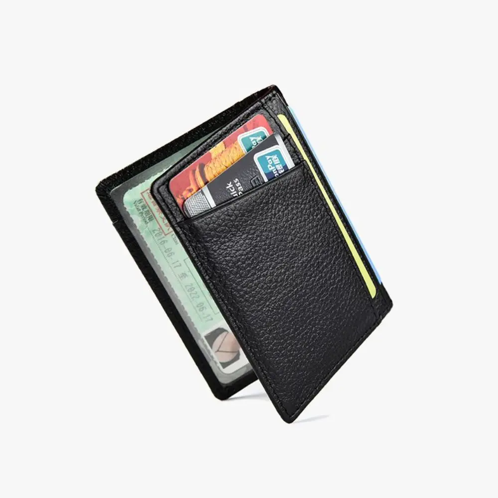 Gifts Portable Super Slim Wallet Multiple Card Positions Trendy Credit Card Holder Leather Wallet