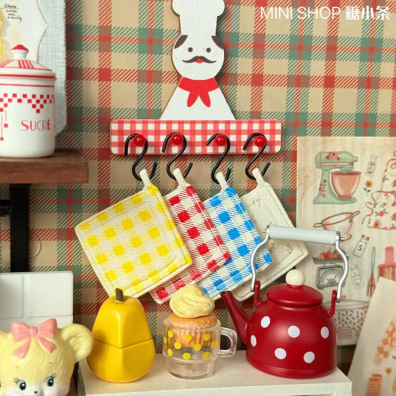 Mini modèle de maison de poupée 1:6 1:12, accessoires de meubles, bouilloire à pois, Pot, assiette, bol Bjd Ob11 Gsc Blyth soldat Lol, accessoire de cuisine