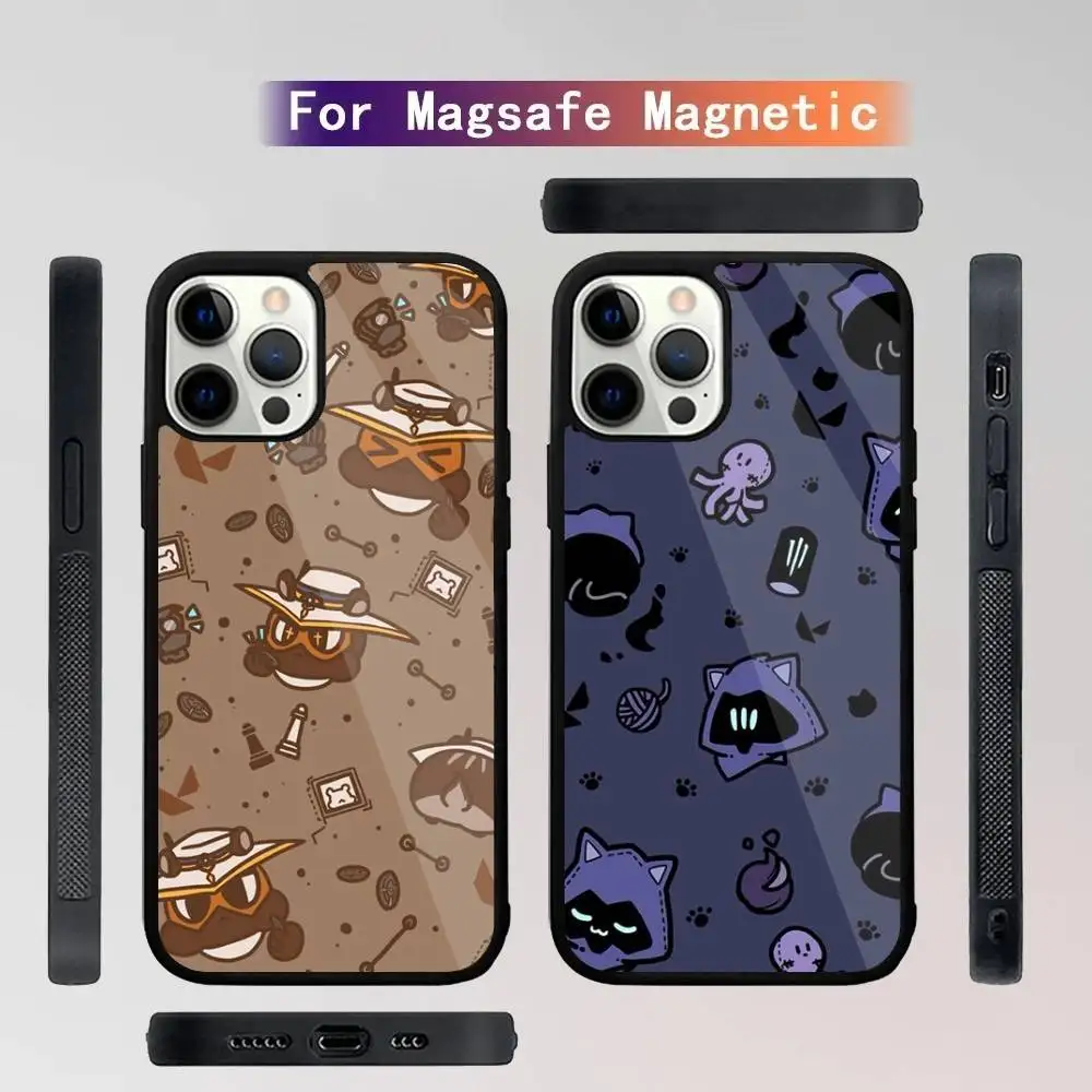 

V-Valorant Game Phone Case For iPhone 16,15,14,13,12,11,Plus,Pro,Max Mini Magsafe Magnetic Wireless Charging
