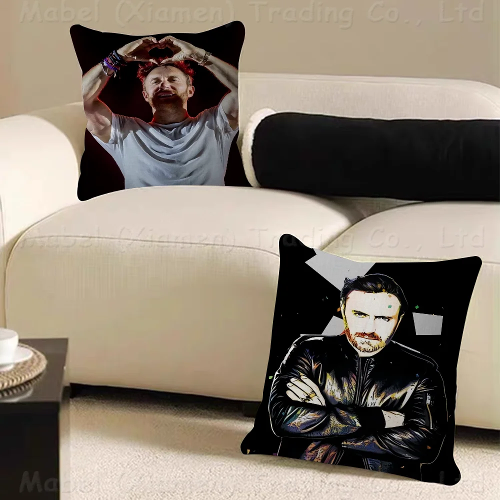 D-DAVID GUETTA Popular DJs Pillow Cover Sofa Cushion Cover Home Room Decoration Children Gift