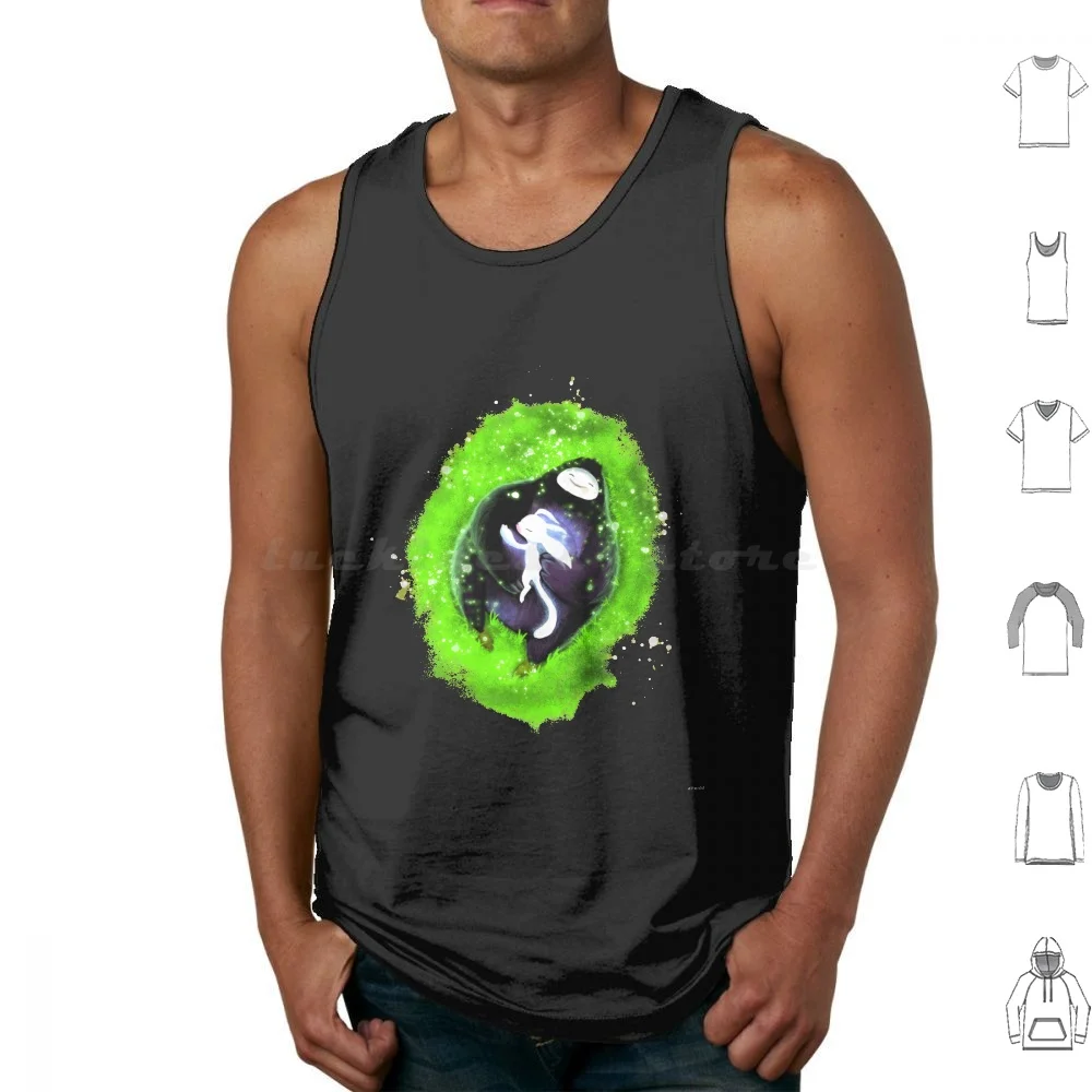 Friendship Tank Tops Print Cotton Friendship Ori And The Blind Forest Ori Naru Forest Green Hug Game Gamer Arcade