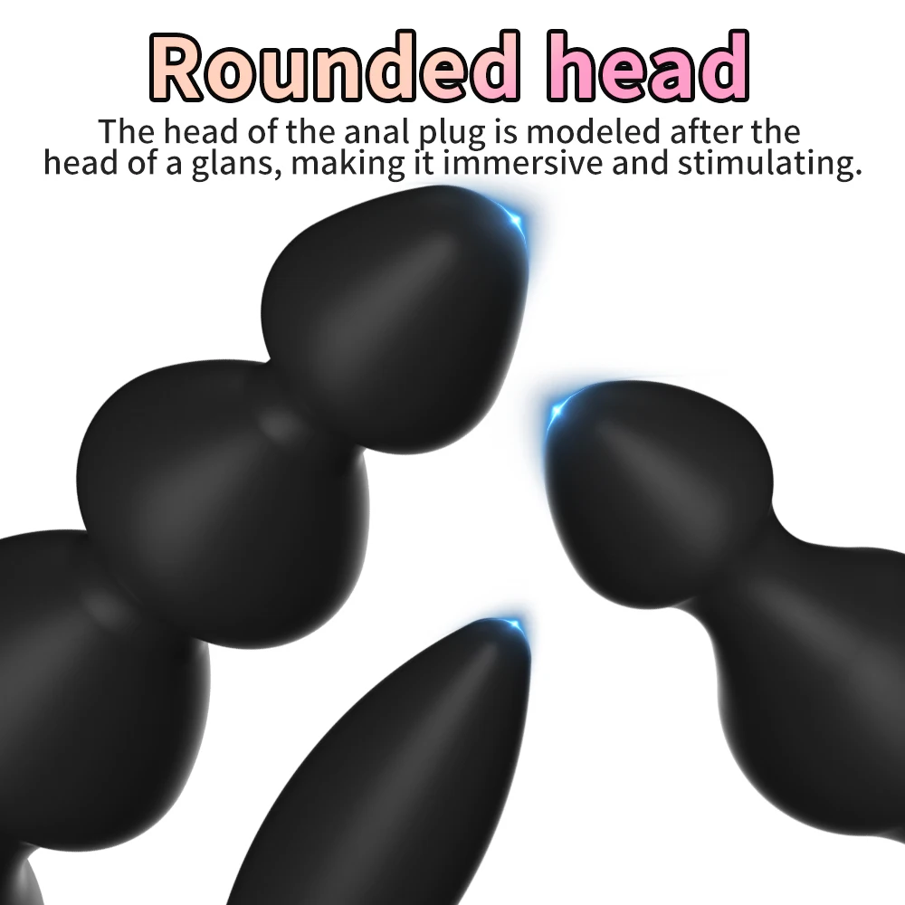 3Sizes Silicone Anal Plug Crystal Base Butt Beads Plug Sex Toys Anal Toys Sex Stopper Sex Game Toy Shop Anus Trainer for Couples - view 5