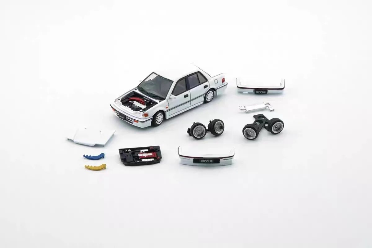 BMC 1:64 Scale Diecast Cars Civic EF2 1991 By BM Creations Simulation Model For Collection Miniature Gifts In Stock