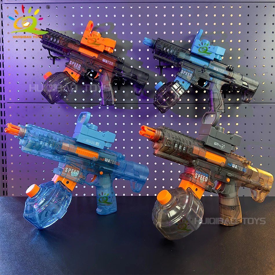 Pistola de agua eléctrica totalmente automática, recargable, disparo continuo de largo alcance, para fiestas espaciales, niños, adultos, niños, regalo