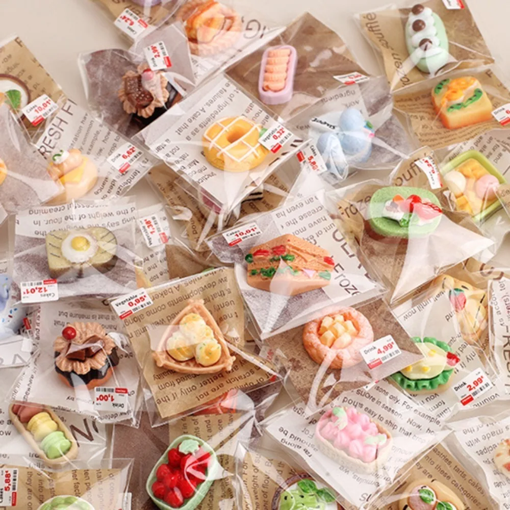 20 Peças de Simulação de Pães, Mini Bolos, Doces e Sobremesas em Miniatura para Brincadeiras de Faz de Conta, Educação e Cozinha de Casinha