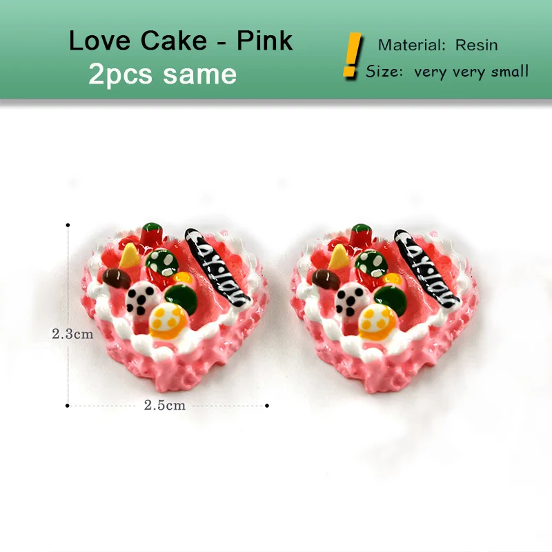 Mini Cake Bread Miniature Figurine Simulated Food Japan Home Decoration Resin Raft Bonsai Ornament DIY Accessories