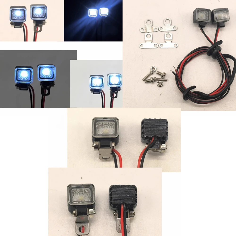 Drag Head Spotlight Lighting 56371 for 1/14 Tamiya RC Truck Trailer Tipper Scania 770S R470 R620 Volvo MAN LESU DIY Part