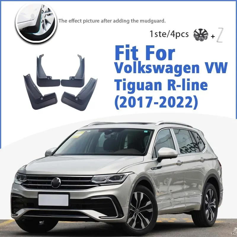 

Mudguard For Volkswagen VW Tiguan Rline Lphev 2017-2022 Mudflaps Mudguards Car Accessories Auto Styline Splash Guard Fender 2021