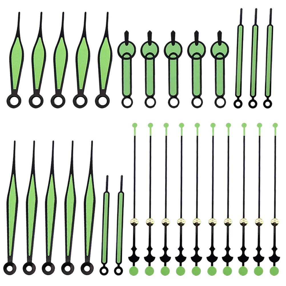 10 Sets Office Clock Luminous Hands Glowing Pointers Creative Wall Making