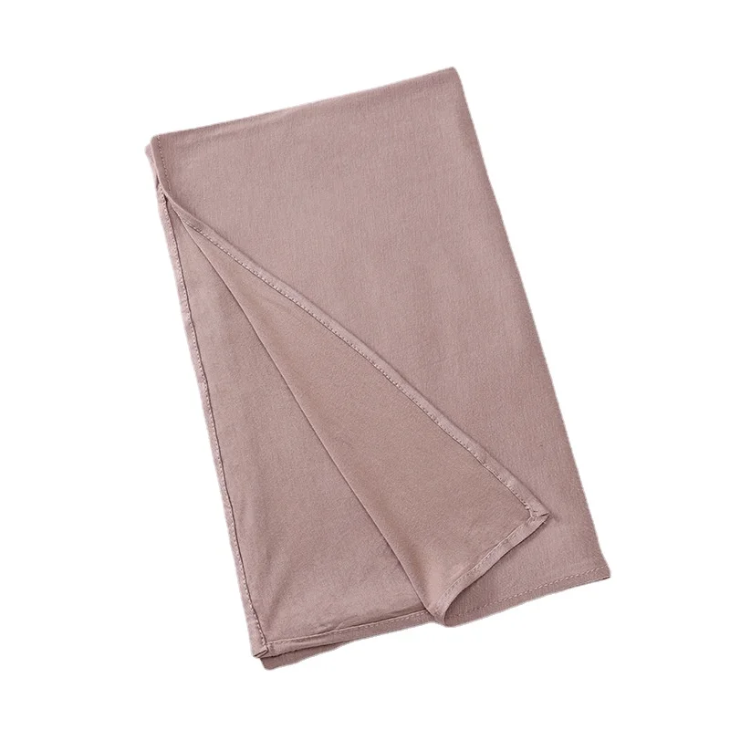 75*175CM Europe and The United States  Mercerized Cotton Sweatcloth Headscarf Cross Binding Convenient Head Scarf Muslim Gauze