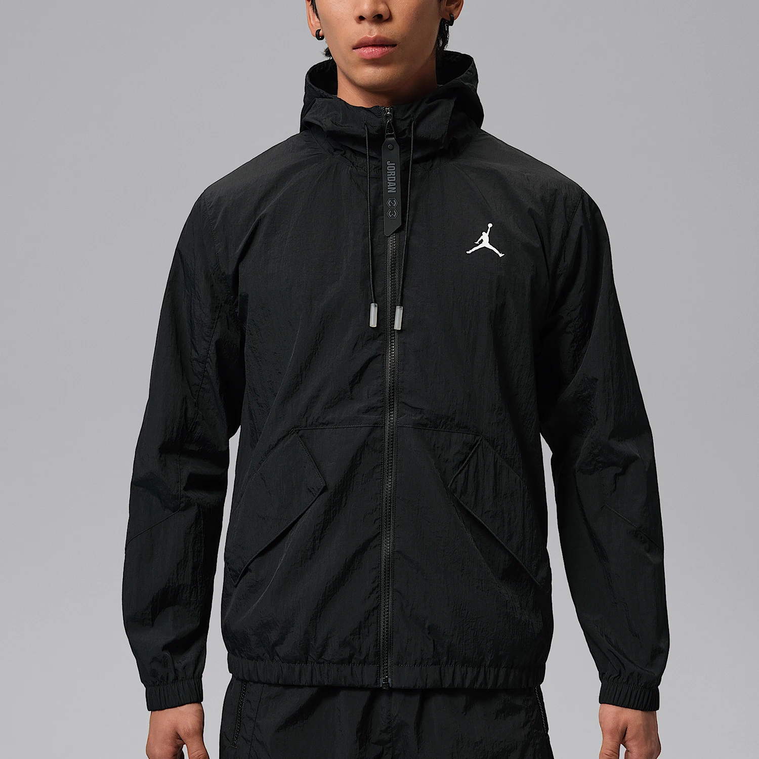 Nike genuine Jordan men's hooded zipper long sleeved jacket jacket IW1901-010