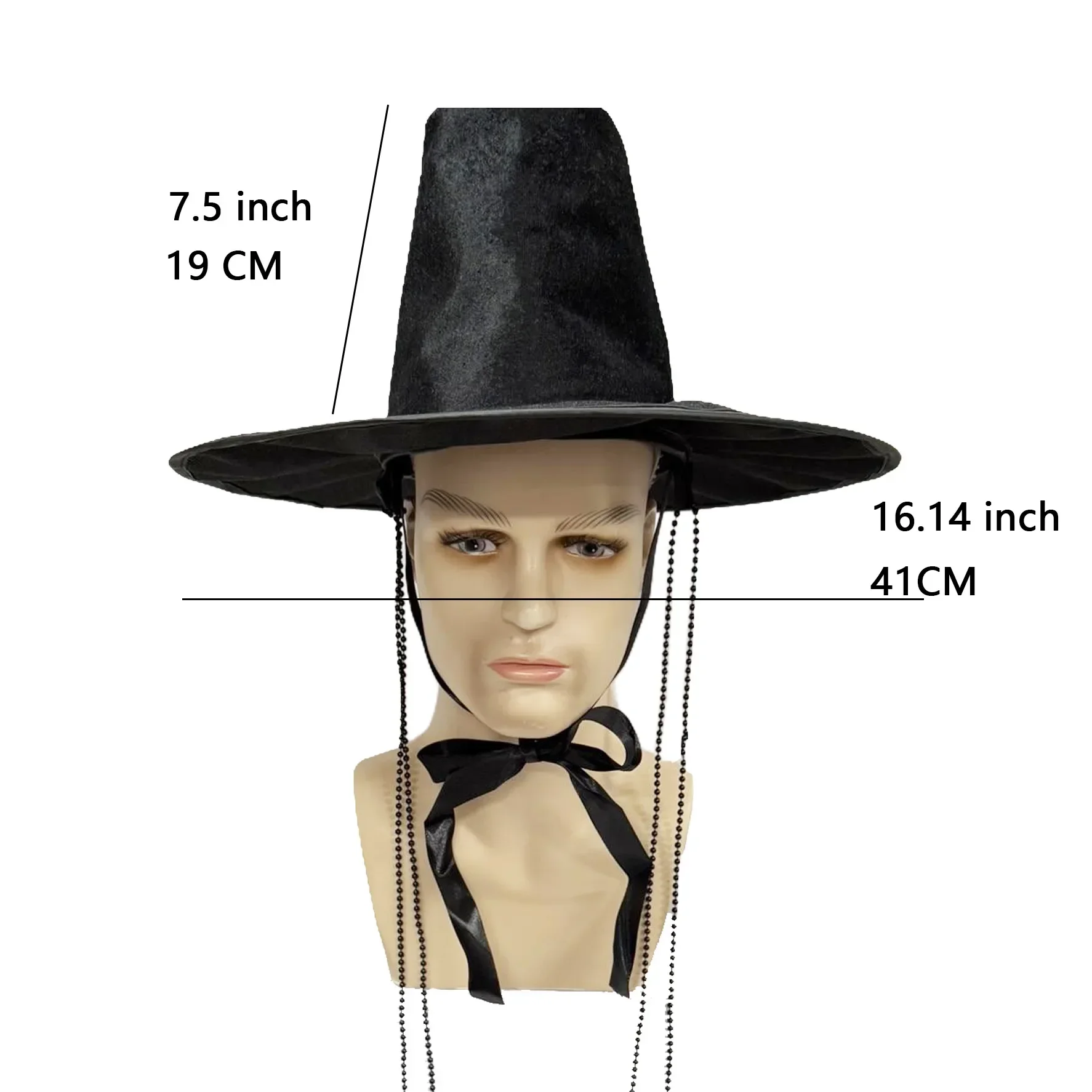 K-pop Kpop Korean Traditional Dynasty Hats Hunter Cosplay Chain for Idol Traditional Caps for Halloween Carnival Party Hats