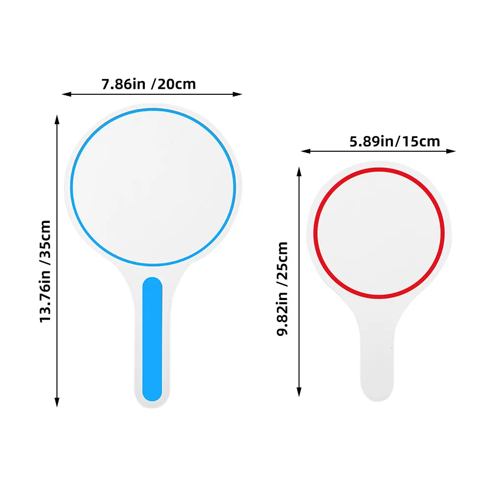 2Pcs Multi-Functional Erasable Whiteboard Paddles Simple Design Long-Lasting DIY Scoring Board Scoreboard Hand Board