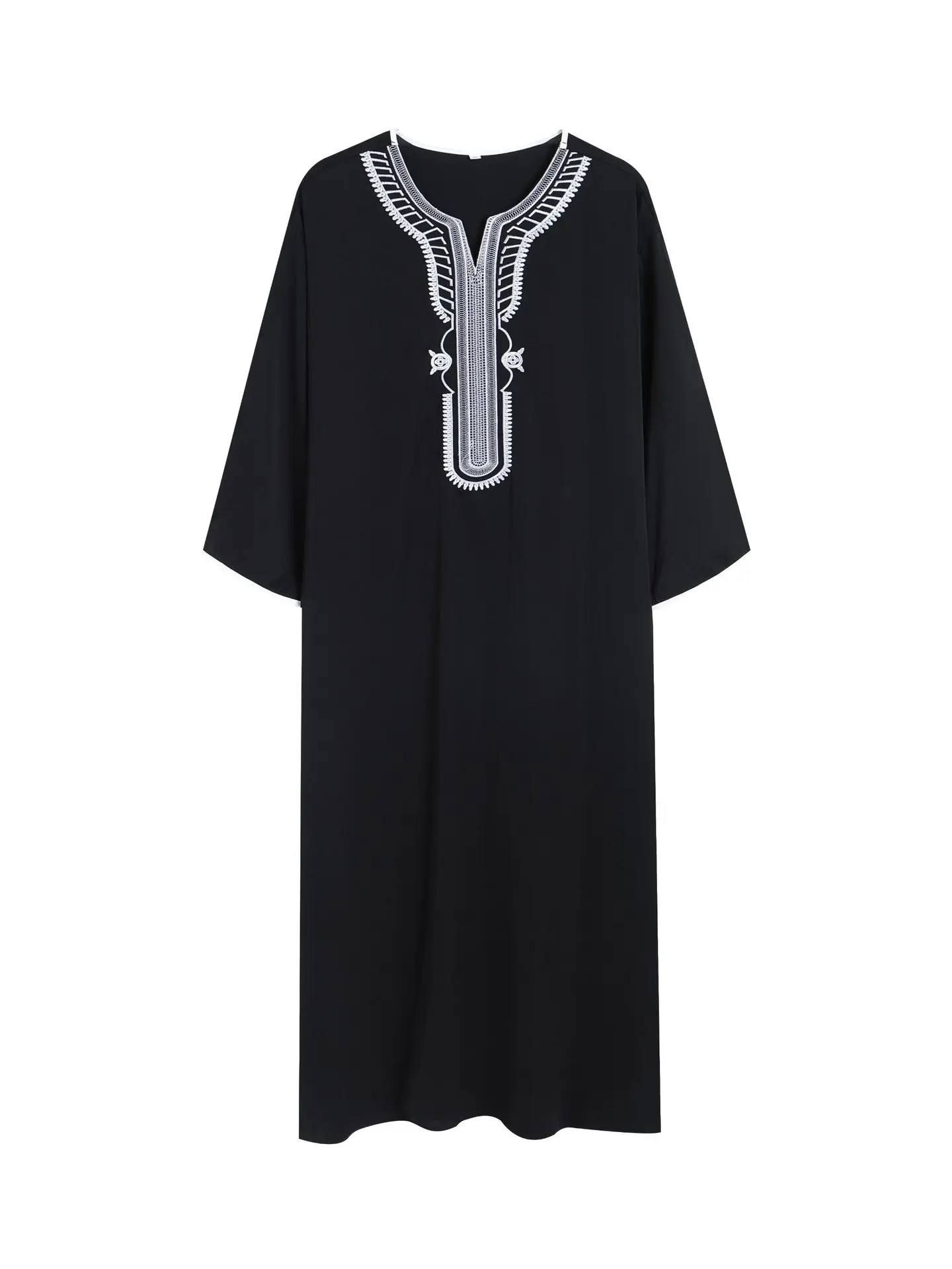 Muslim Men Long Robe Dishdasha Jubba Thobe Kimono Modest Islamic Dubai Saudi Abayas Prayer Abaya Kaftan Ramadan Morocco 2025