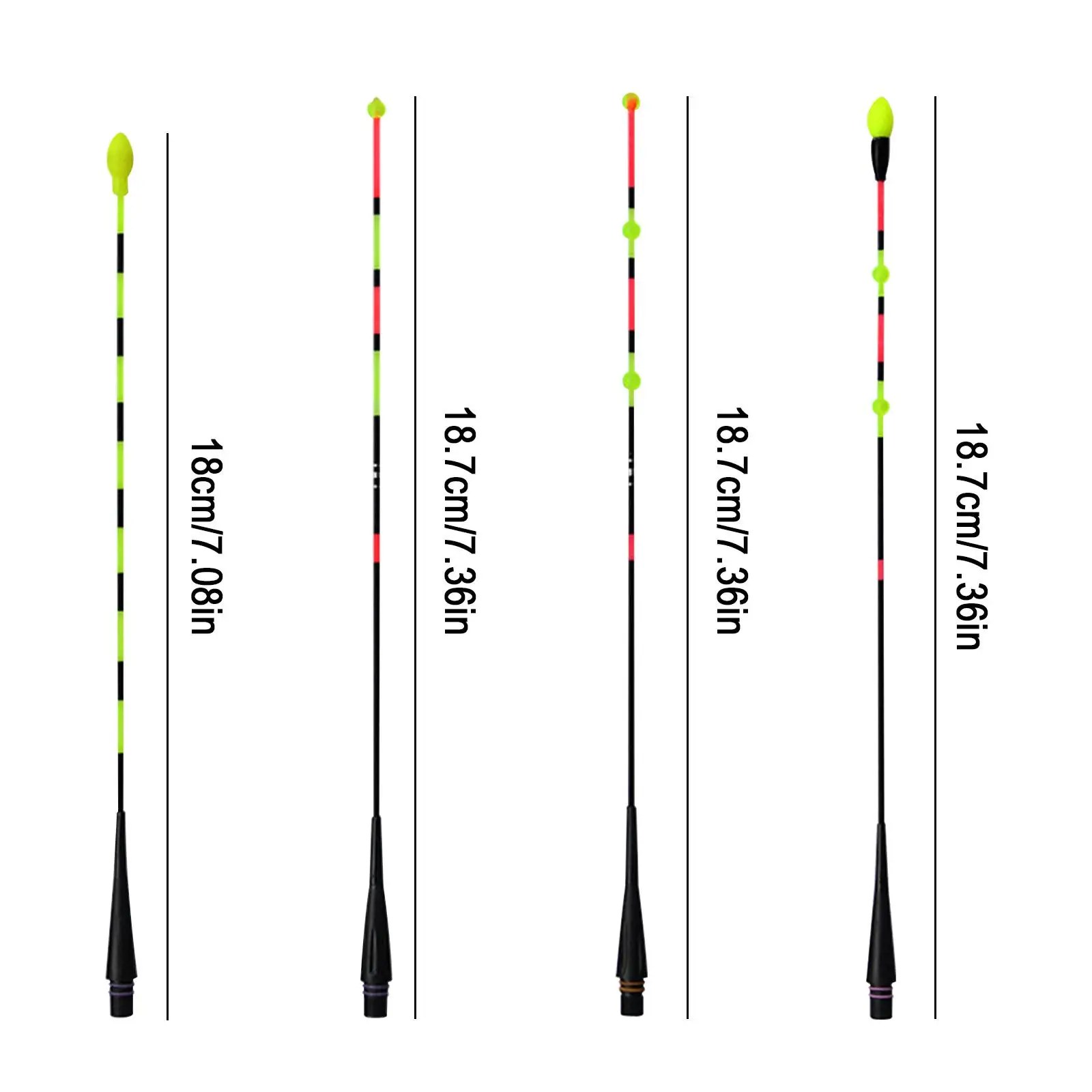 3/5 قطعة الإلكترونية تعويم الذيل الجاذبية تغيير لون جريئة ليلة الصيد العائمة اكسسوارات لوازم الصيد معدات العائمة #3