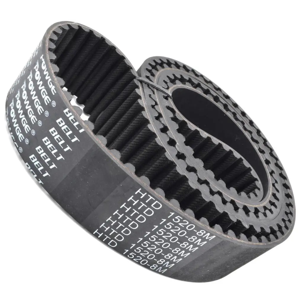 POWGE HTD 8M Timing belt Lp=1496 1504 1512 1520 1528 1536 1544 1552 1560 1568 1576 1584 1592 1600 1608 1616 Width 15-50mm Rubber