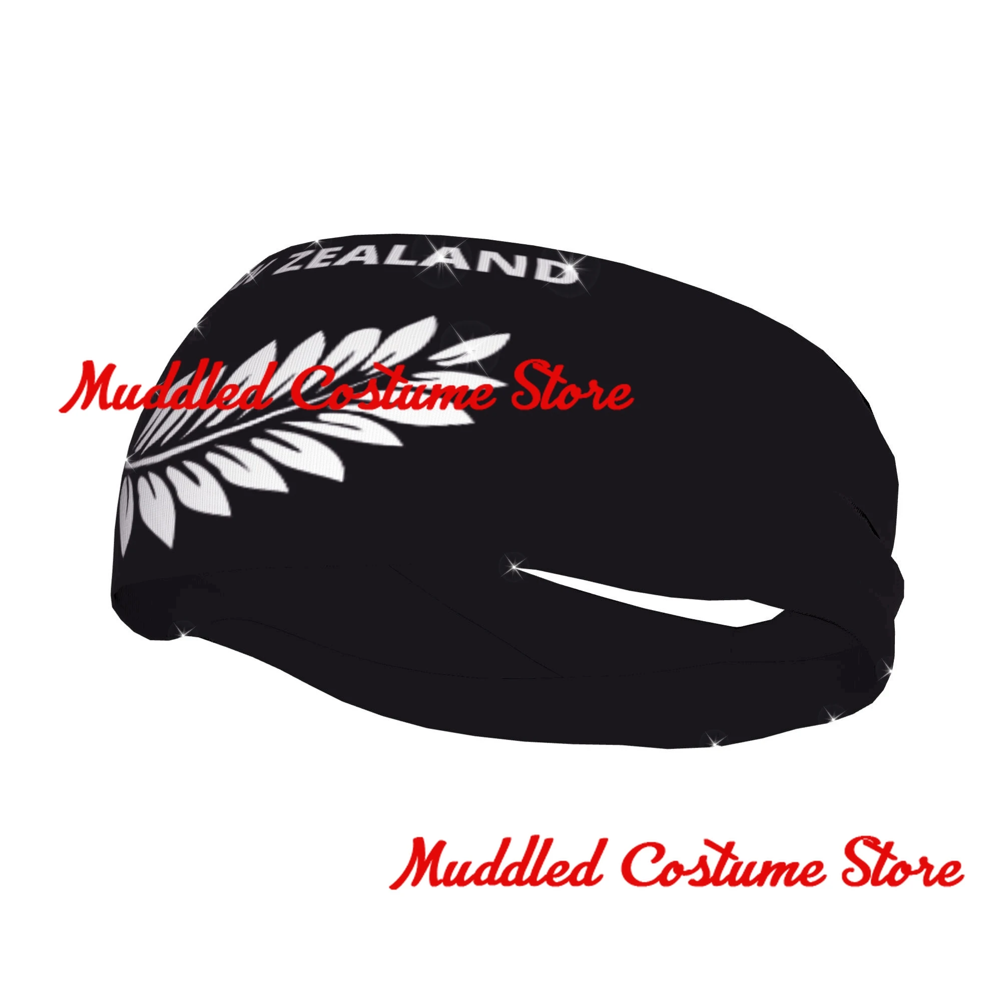 

Новая Зеландия, повязка на голову с листьями папоротника, спортивная эластичная повязка на голову для йоги и фитнеса, эластичная повязка на голову