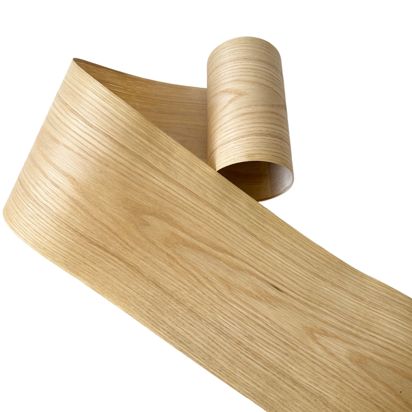

18x250cm, Fleece-backed Thin Veneer of 0.25mm Thickness, Natural American White Oak Wood Veneer for Furniture Renovation and DIY