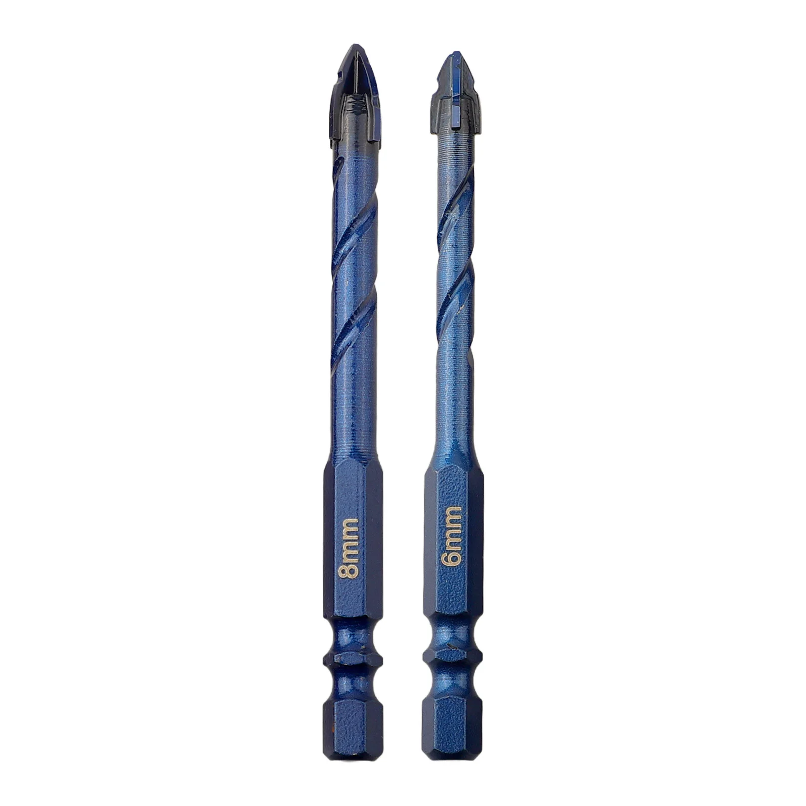 8mm Drill Bit Glass Tile Drill Bit Triangular Design Tungsten Steel Alloy Good Cutting Edges Reduces Vibration