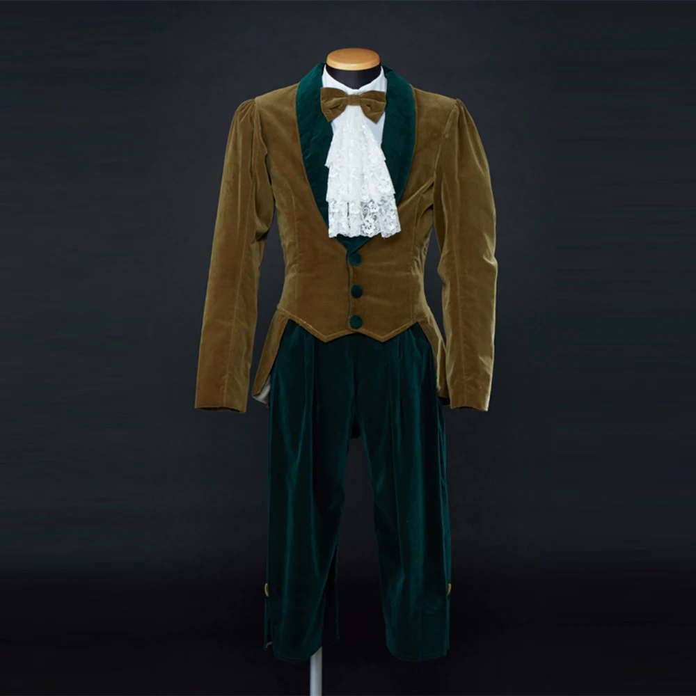 Tudor Regency Court Noble Gentleman Uniform Suit Medieval Renaissance Victorian Theatre Musical Performance Ball Gown