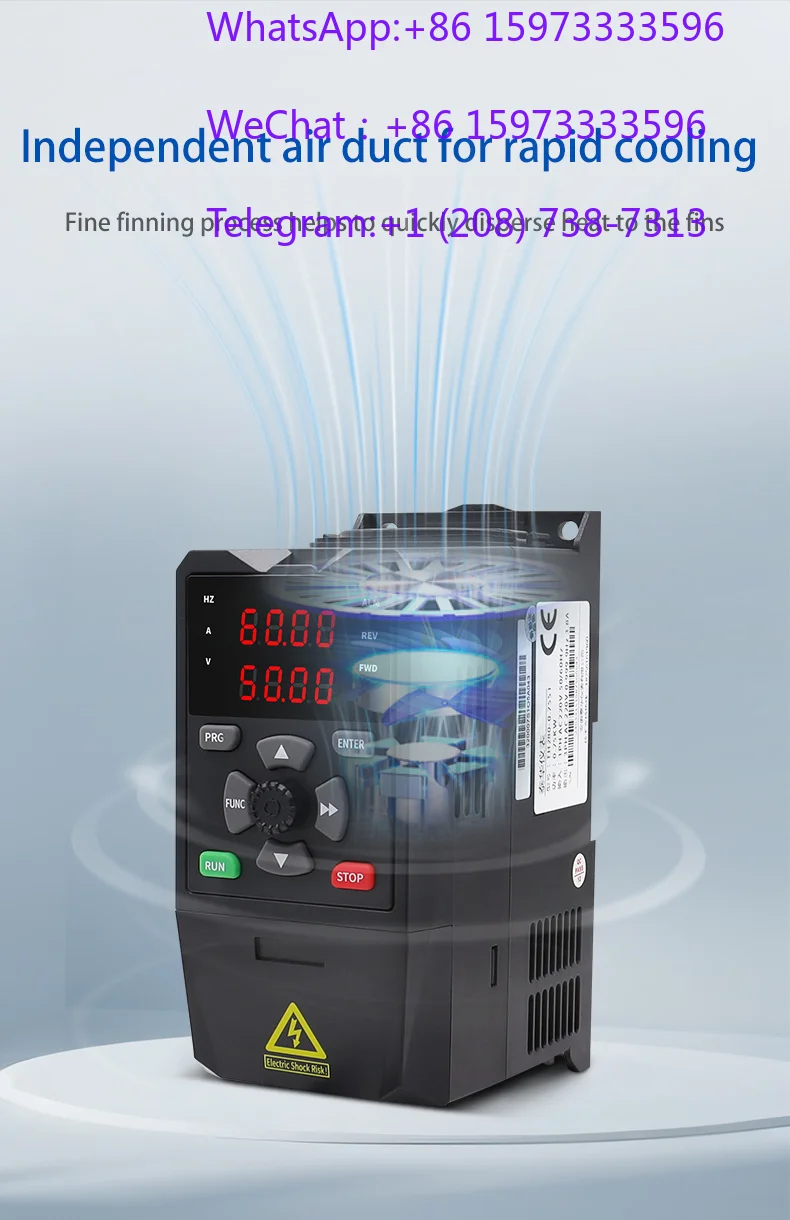 0.4KW-7.5KW Vector AC Frequency Drive 220V 380V RS485 Control Inverter Adjustable Speed Motor Controller Industrial Drive Parts