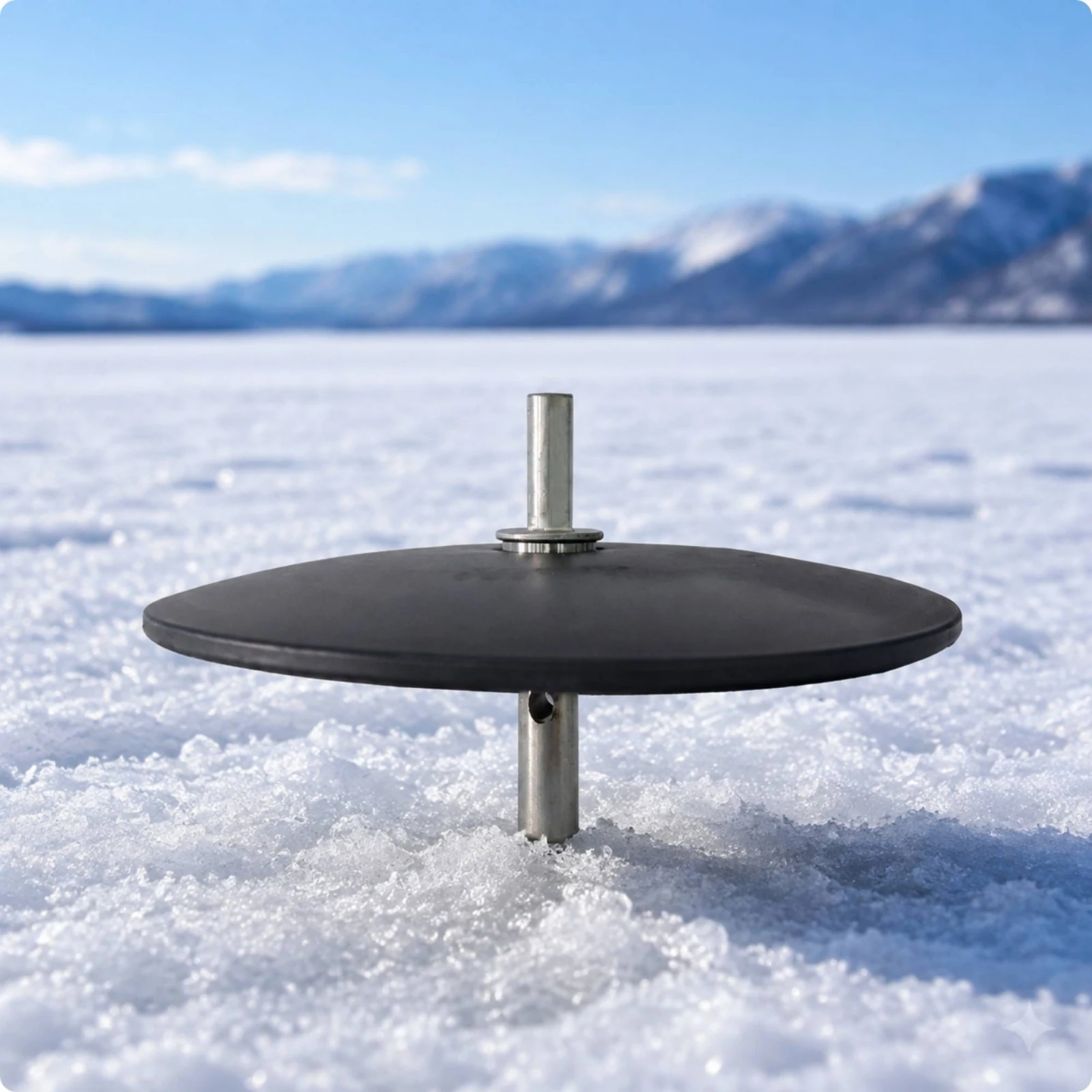 Fishing Equipment Adapter Compact Circular Nylon Ice-Drill Adapter for Anglers, Ice-Covered Lakes