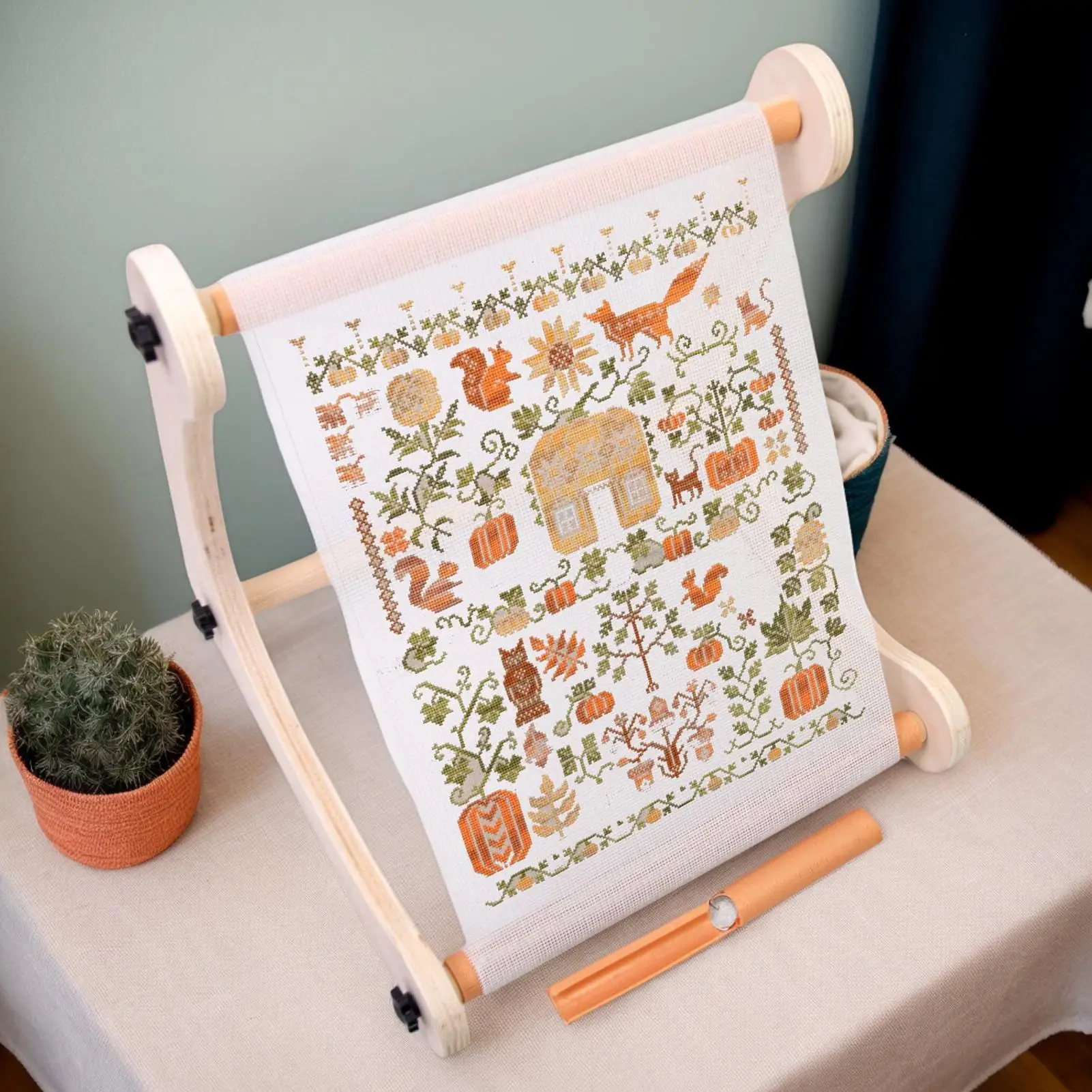 embroidery-stand-embroidery-scroll-frame-adjustable-wooden-support-portable-quilting-stitching-tool-for-crafting-needle-display
