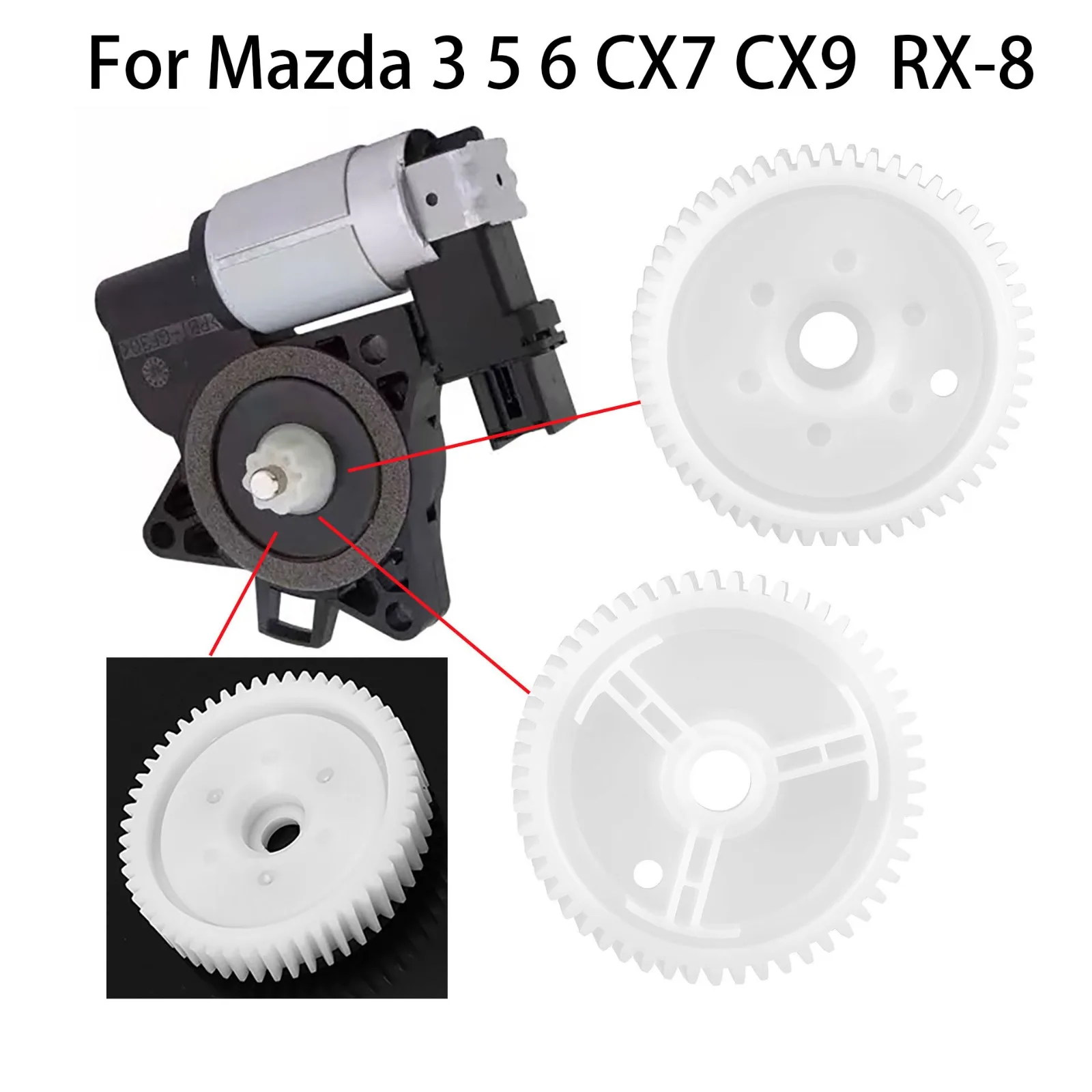 5Pcs/10Pcs G22C5958X Doors Window Regulator Motor Gear Front / Rear For Mazda 3 5 6 CX7 CX9  RX-8 Automobiles Interior Parts