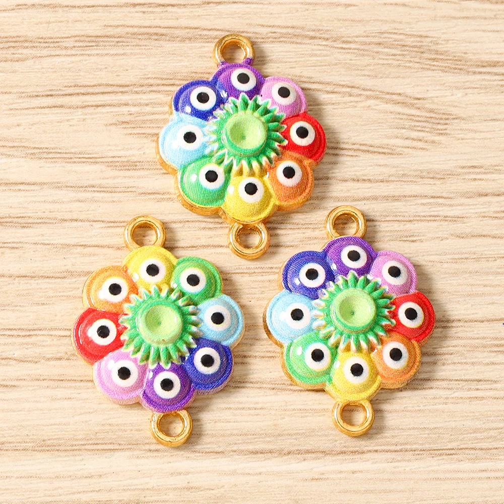 Tusember 20 Stück Emaille-Öltropfen-Anhänger mit Hinduismus-Motiven: Ganesha, Göttin, Kashi, Vishnu für Ohrringe, Halsketten, Schmuckherstellung, DIY-Zubehör – Detail 15
