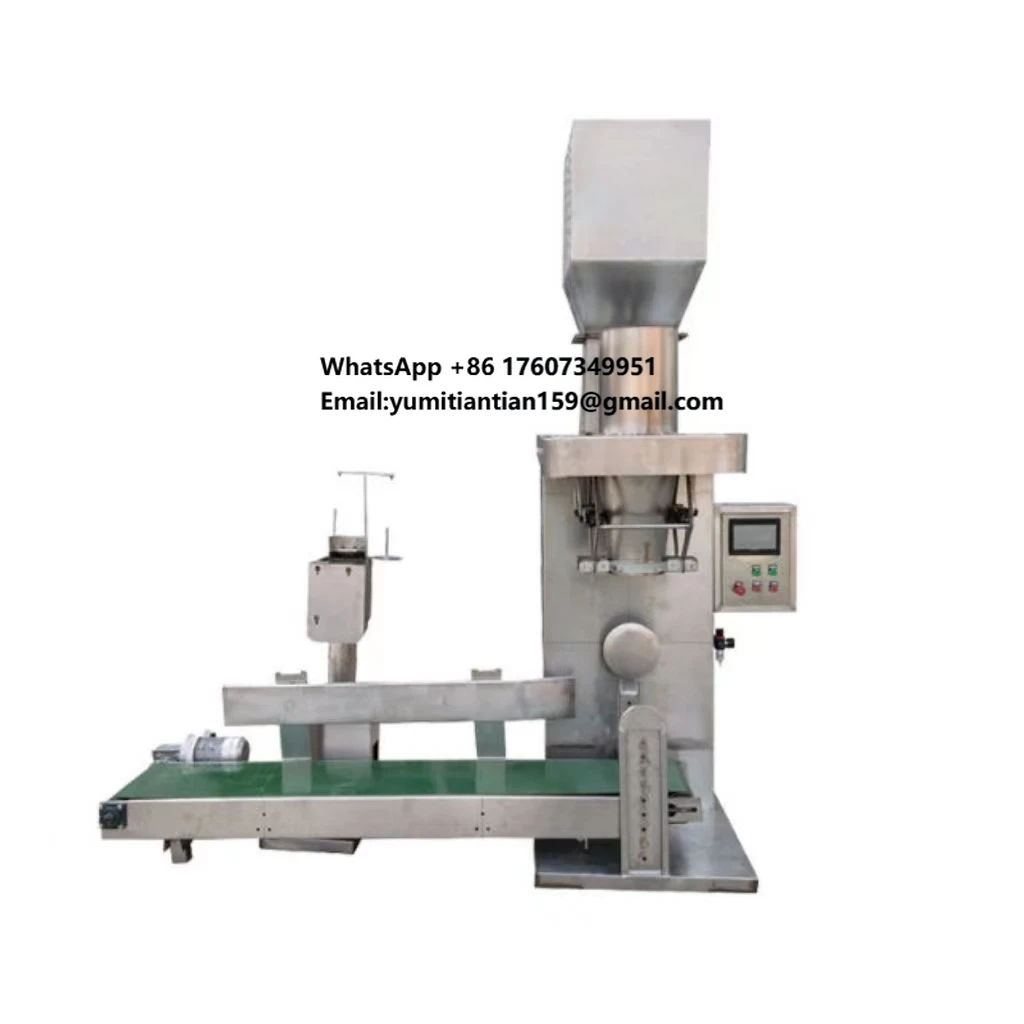 Báscula de Pesaje de Pellets de Maíz y Arroz para Uso Agrícola de 25 Kg/Bolsa/ Máquina Empacadora de Gránulos de Aserrín