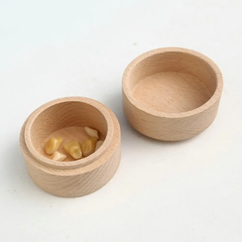 Wood Tooth Box Organizer Milk Teeth Storage Box Children Tooth Collection Box Lost Tooth Keepsake Storage Saver Container Boxes