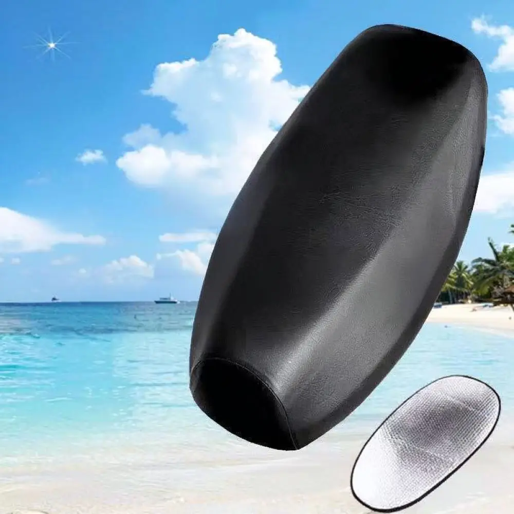 Universal Scooter Seat Cover Waterproof Leather Protection Pad For Electric Motorbike Sunscreen Cushion Guard