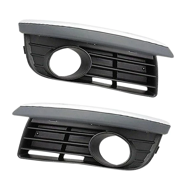 Parrillas delanteras para coche, cubierta de luces antiniebla, embellecedor de marco de lámpara delantera, carcasa de parachoques para VW Jetta MK5 2006-2010