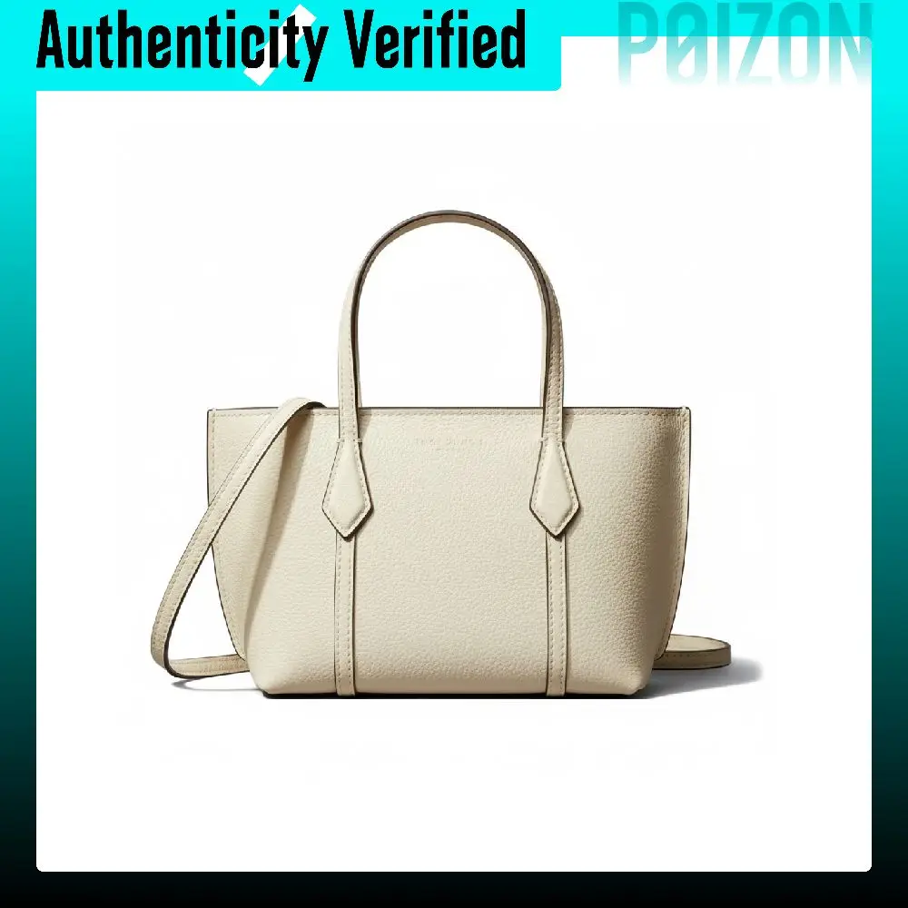 TORY BURCH Perry Leather Handbag Mini Women's Ecru 177399-100