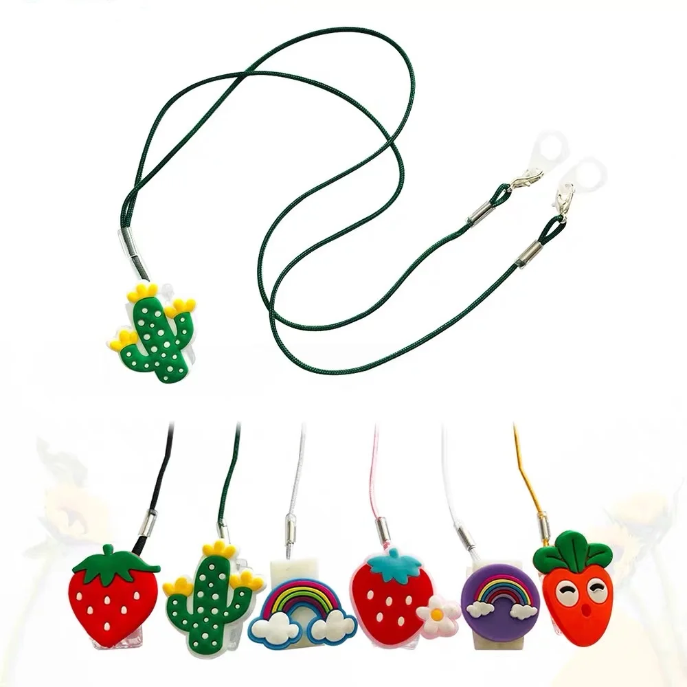 Hearing Aid Rope Lanyard Purple Fashionable Lovely BTE Hearing Aid Clip Holder for Children Kids Elderly Anti Lost Double Ear