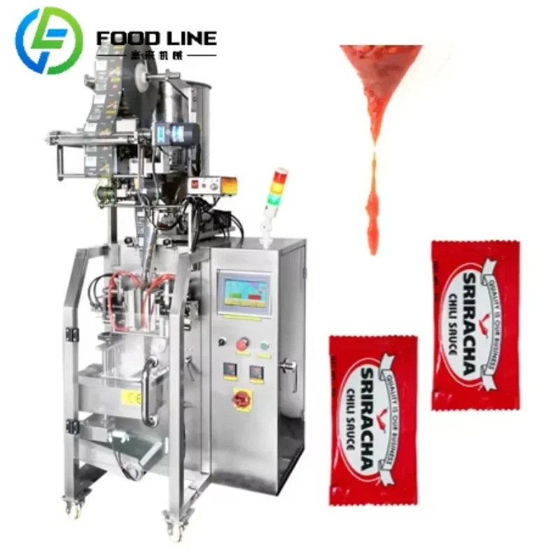 آلة تعبئة الأكياس عالية السرعة المخصصة سدادة الصف الصناعي مع وظيفة ترميز التاريخ وإعدادات جزء قابل للتعديل